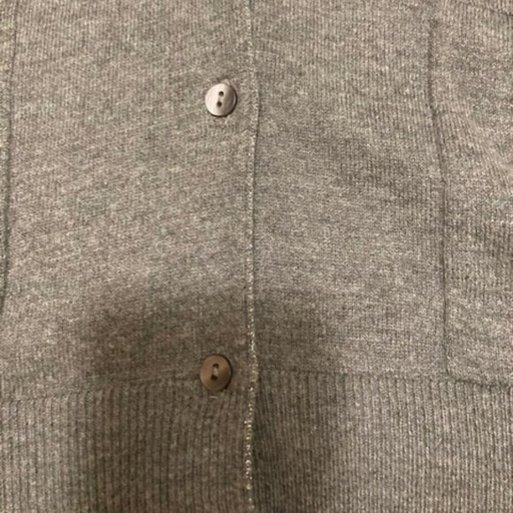 Ann Taylor Loft Cardigan in Gray with shimmer detail Large - Picture 2 of 4
